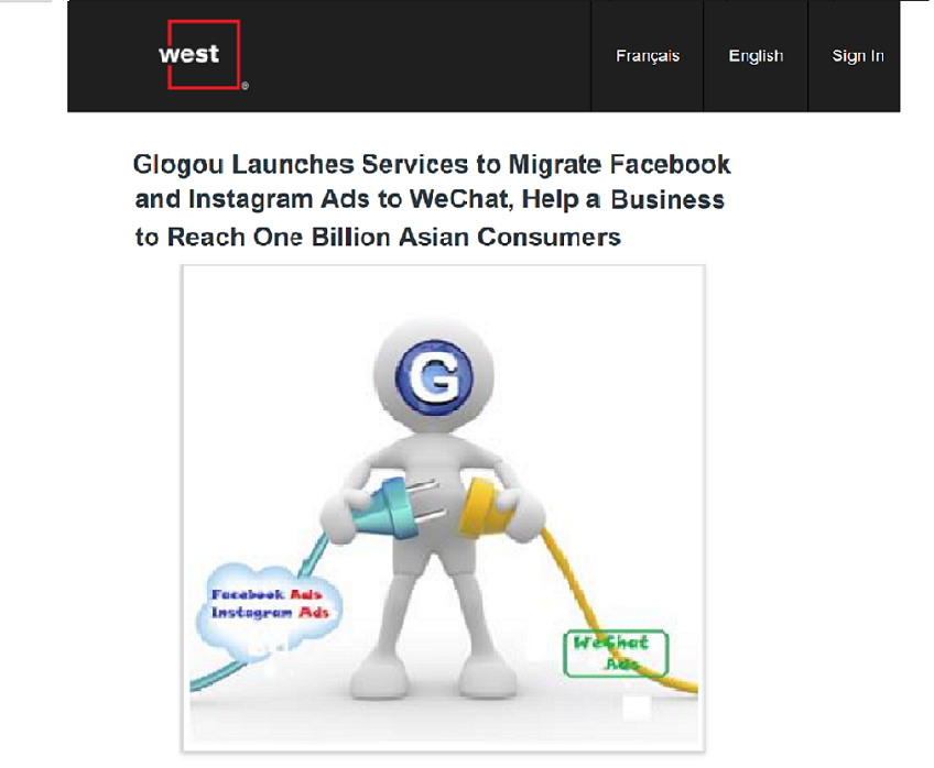 Glogou Launches Services to Migrate Facebook and Instagram Ads to WeChat